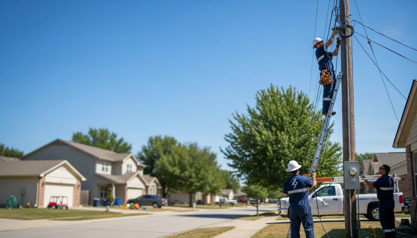 Residential electrician providing installation services in Earlham, IA